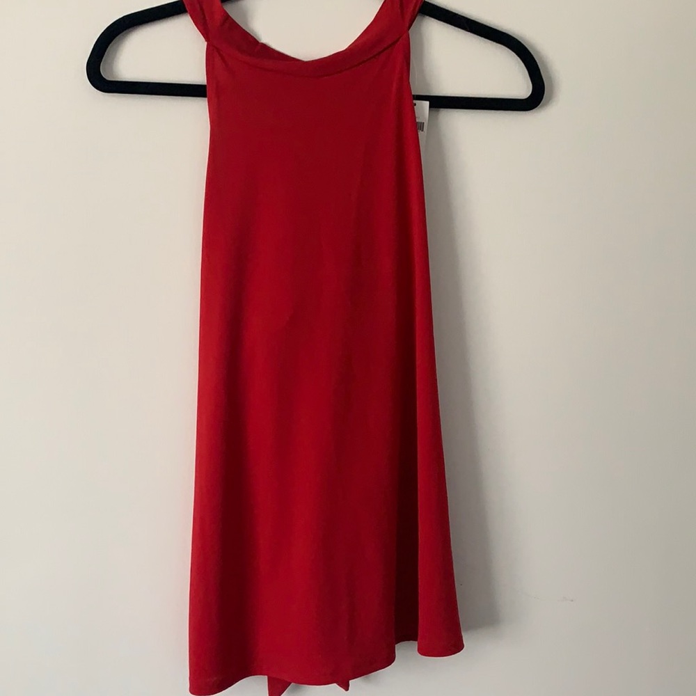 Nwt Banana Republic red open back tank